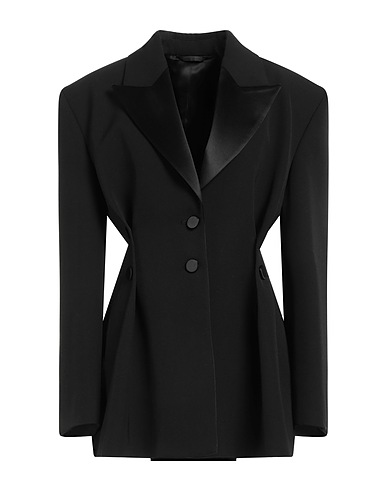 GIVENCHY Blazer Black 100% Wool, Viscose, Silk