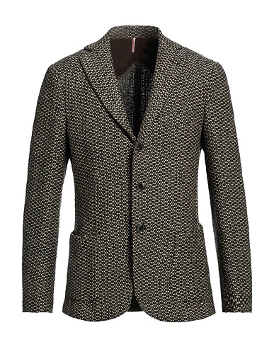 SANTANIELLO Blazer Verde scuro 62% Lana, 20% Poliammide, 8% Acrilico, 8% Poliestere, 2% Altre Fibre