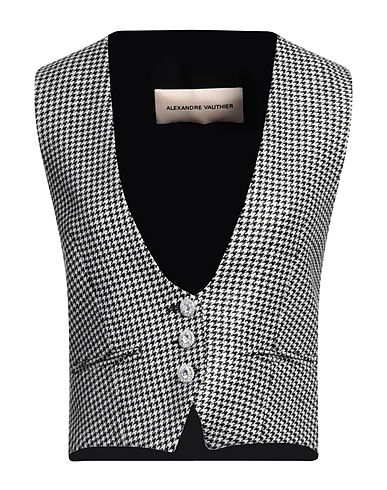 ALEXANDRE VAUTHIER Waistcoat Black 60% Wool, 27% Polyamide, 9% Polyester, 4% Other Fibres
