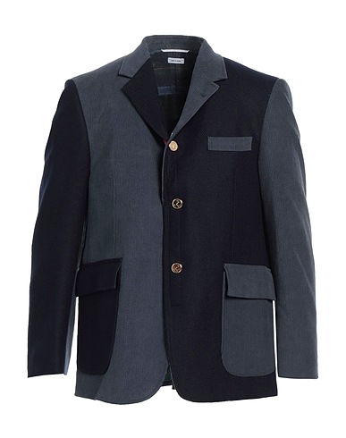 THOM BROWNE Blazer Navy 100% Wool, Cotton