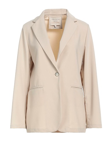 ALESSIA SANTI Blazer Beige 74% Polyester, 19% Viscose, 7% Elastane