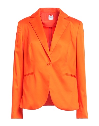 ELEONORA STASI Blazer Orange 97% Cotton, 3% Elastane