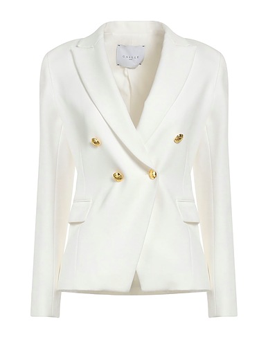 GAëLLE Paris Blazer White 65% Viscose, 30% Polyamide, 5% Elastane