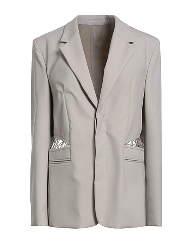 DION LEE Veste Gris clair 100% Laine