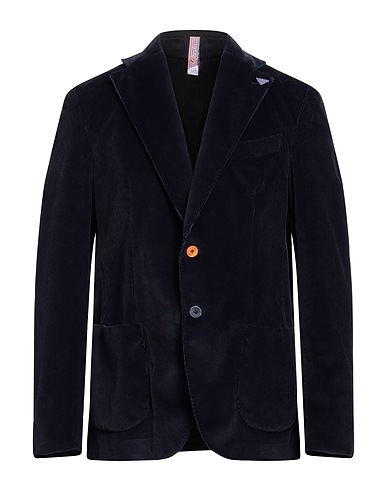 ORAZIO LUCIANO Blazer Midnight blue 97% Cotton, 3% Elastane