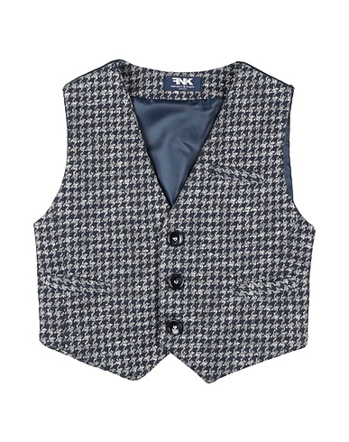 MANUELL & FRANK Panciotto Blu notte 60% Poliestere, 40% Cotone, Viscosa, Elastan