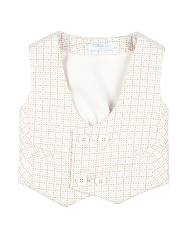 MANUELL & FRANK Waistcoat White 50% Polyester, 25% Recycled polyester, 25% Recycled viscose