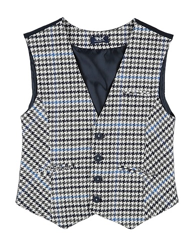 MANUELL & FRANK Panciotto Bianco 70% Cotone, 25% Poliestere, 3% Altre Fibre, 2% Elastan