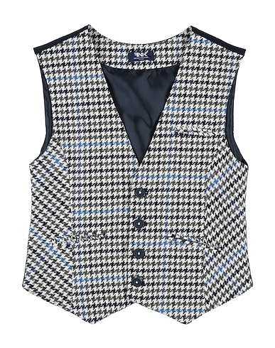 MANUELL & FRANK Waistcoat 70% Cotton, 25% Polyester, 3% Other Fibres, 2% Elastane
