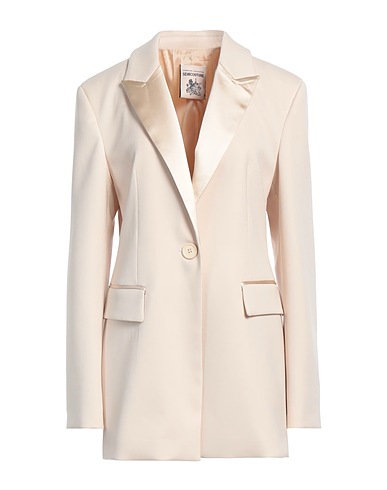 SEMICOUTURE Blazer Beige 54% Polyester, 44% Virgin Wool, 2% Elastane
