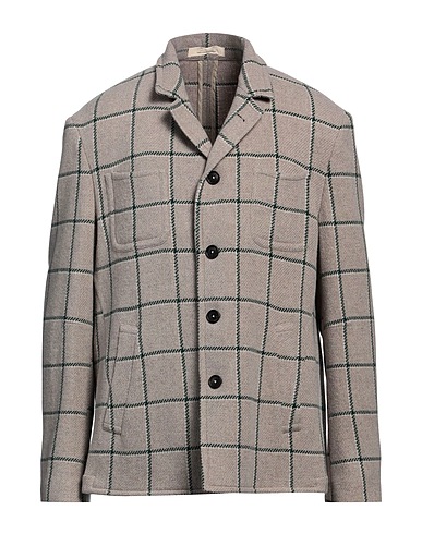 MASSIMO ALBA Checked shirt Grey 100% Wool