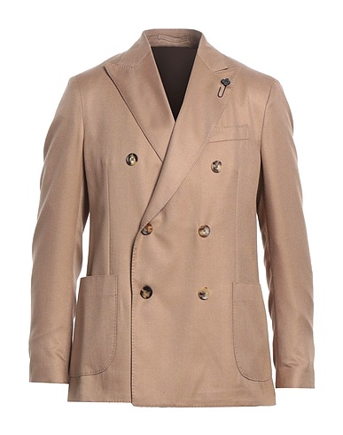 LARDINI Blazer Camel 35% Cashmere, 35% Wool, 30% Silk