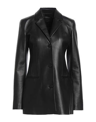 OFF-WHITE™ Jackett Schwarz 100% Lammleder