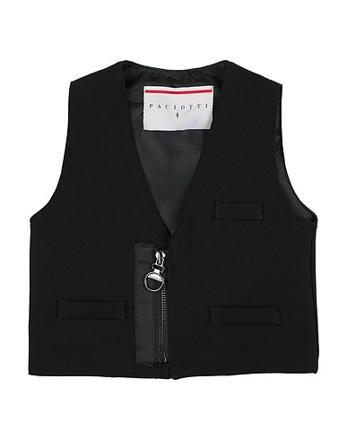 PACIOTTI Anzugweste Schwarz 89% Polyester, 11% Elastan