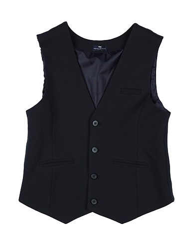 MANUELL & FRANK Suit vest Midnight blue 64% Viscose, 31% Polyamide, 5% Elastane