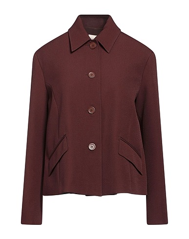 SEMICOUTURE Jacket Chocolate brown 92% Polyester, 8% Elastane