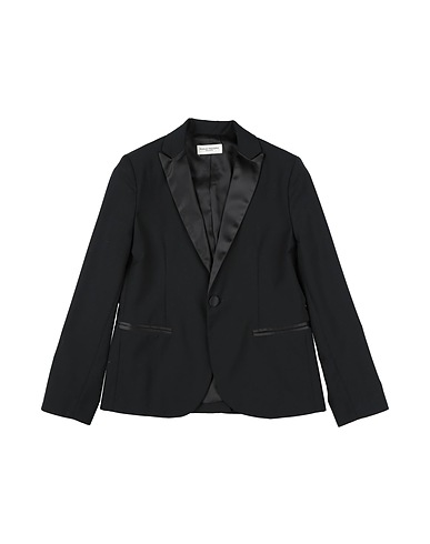 PAOLO PECORA Blazer Black 70% Polyester, 28% Viscose, 2% Elastane