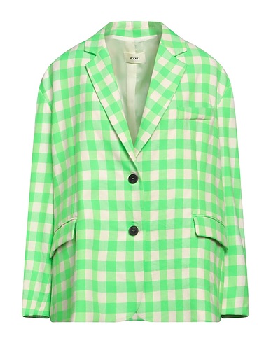 VICOLO Blazer Light green 50% Polyester, 50% Cotton