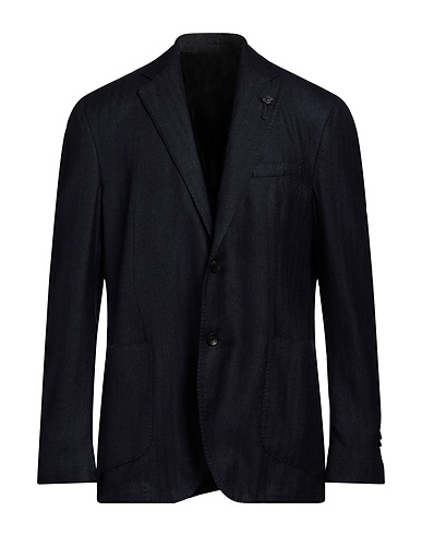 LARDINI Blazer Midnight blue 43% Cashmere, 42% Wool, 15% Silk