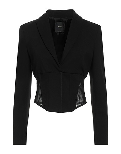 PINKO Blazer Black 67% Viscose, 28% Polyamide, 5% Elastane