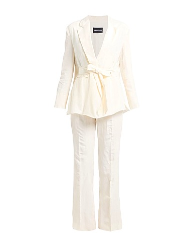 BCBGMAXAZRIA Suit Ivory 51% Cotton, 29% Linen, 20% Tencel™