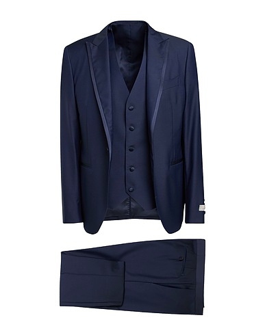 CANALI Anzüge Marineblau 100% Wolle