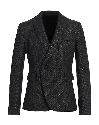 HAIDER ACKERMANN Blazer Black 40% Polyurethane, 30% Synthetic fibers, 24% Cotton, 3% Acrylic, 3% Wool