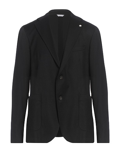 MANUEL RITZ Blazer Black 98% Wool, 2% Elastane