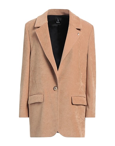 HANITA Blazer Camel 97% Polyester, 3% Elastane