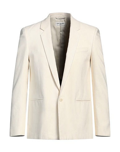 SAINT LAURENT Blazer Off white 40% Silk, 39% Viscose, 21% Polyester