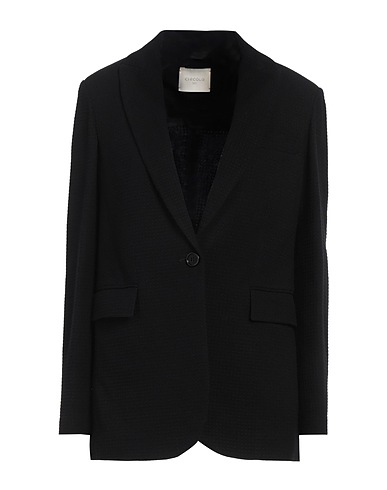CIRCOLO 1901 Blazer Black 98% Virgin Wool, 2% Elastane