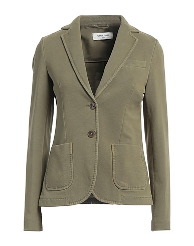 CIRCOLO 1901 Blazer Military green 95% Cotton, 5% Elastane