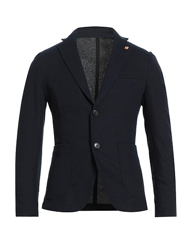 OUT/FIT Blazer Navy blue 70% Polyester, 28% Viscose, 2% Elastane
