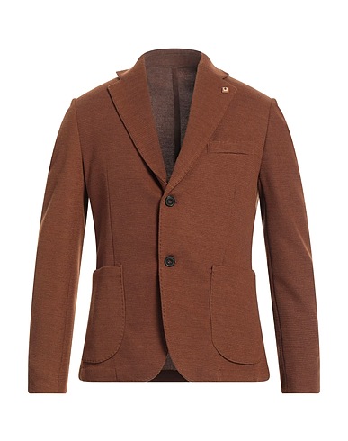 OUT/FIT Blazer Brown 70% Polyester, 28% Viscose, 2% Elastane