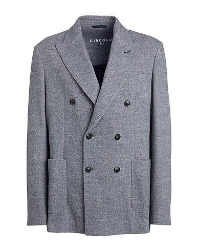 CIRCOLO 1901 Blazer Slate blue 95% Cotton, 5% Elastane