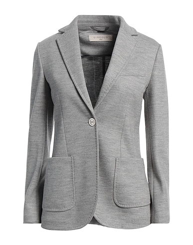 CIRCOLO 1901 Blazer Light grey 98% Virgin Wool, 2% Elastane