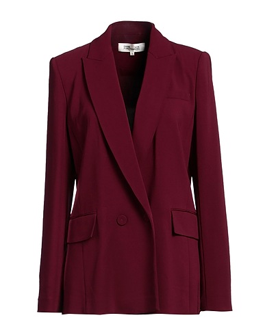 DIANE VON FURSTENBERG Blazer Burgundy 97% Viscose, 3% Elastane
