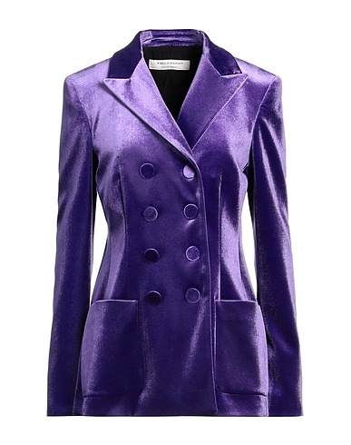 PHILOSOPHY di LORENZO SERAFINI Giacca Viola 93% Poliestere, 7% Elastan, Viscosa, Cotone