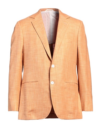 SARTORIO Blazer Mustard 70% Virgin Wool, 15% Cotton, 11% Silk, 4% Linen