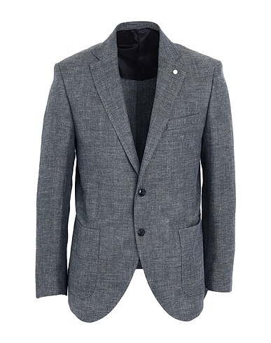 LUIGI BIANCHI Mantova Blazer 60% Linen, 40% Virgin Wool