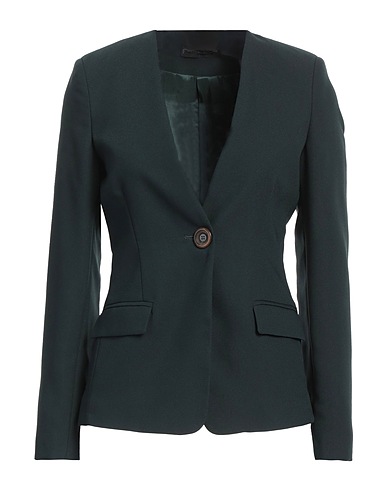 CRISTINA GAVIOLI Blazer Dark green 100% Polyester