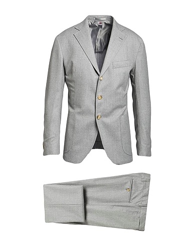 LUIGI BORRELLI NAPOLI Suits Light grey 100% Virgin Wool