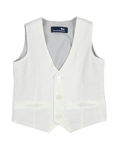 HARMONT & BLAINE Waistcoat Ivory 70% Cotton, 30% Linen