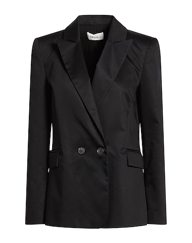 MEIMEIJ 자켓 블랙 98% 코튼, 2% 엘라스테인, 아세테이트