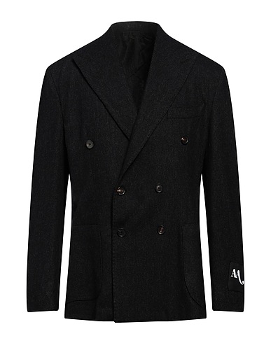 DOPPIAA Blazer Charcoal 100% Wool, Polyethylene, Other Fibres