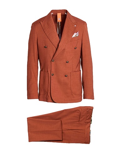 BHARNABA Suits Brown 82% Polyester, 17% Viscose, 1% Elastane