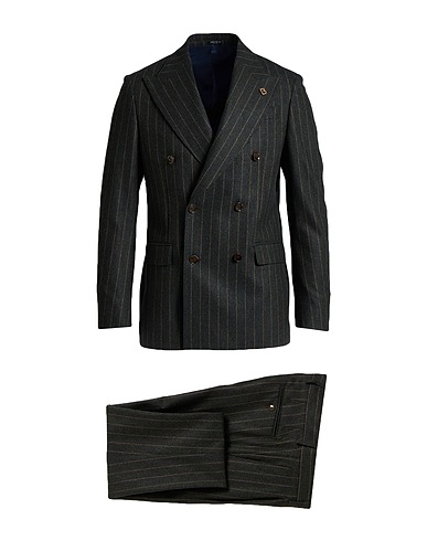 BRERAS Milano Suits Dark green 56% Virgin Wool, 44% Polyamide