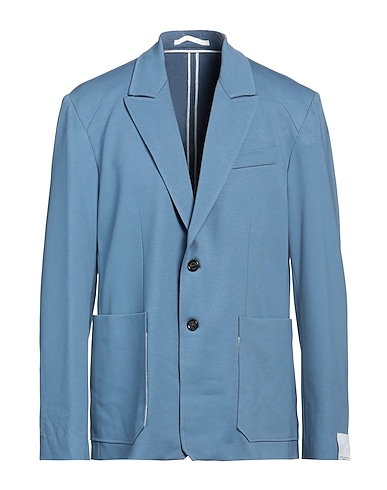 PAOLO PECORA Blazer Pastel blue 53% Viscose, 40% Polyamide, 7% Elastane