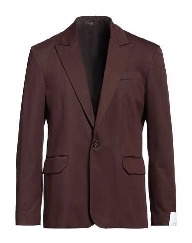 PAOLO PECORA Blazer Chocolate brown 65% Lyocell, 35% Cotton