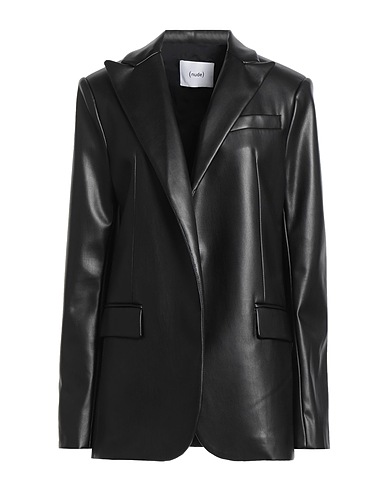 NUDE Giacca Nero 50% Poliuretano, 50% Poliestere